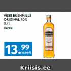VISKI BUSHMILLS
ORIGINAL 40%
0,7 l