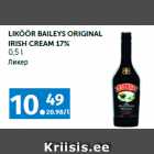 LIKÖÖR BAILEYS ORIGINAL
IRISH CREAM 17%
0,5 l