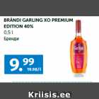 Allahindlus - BRÄNDI GARLING XO PREMIUM
EDITION 40%
0,5 l