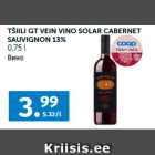 TŠIILI GT VEIN VINO SOLAR CABERNET
SAUVIGNON 13%
0,75 l