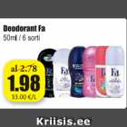 Allahindlus - Deodorant Fa