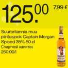 Allahindlus - Suurbritannia muu piiritusjook Captain Morgan Spiced