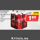 Allahindlus - Karastusjook
Coca-Cola,
zip-pakk, 2 x 2 l