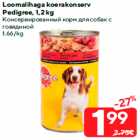 Магазин:Maxima,Скидка:Консервированный корм для собак с
говядиной