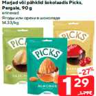 Allahindlus - Marjad või pähklid šokolaadis Picks,
Pergale, 90 g
