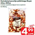 Allahindlus - Kuivatatud puuvilja-pähklisegu Royal,
Alise, 400 g
