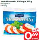 Juust Mozzarella, Formagia, 125 g
