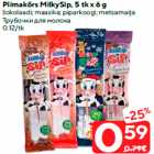 Piimakõrs MilkySip, 5 tk x 6 g

