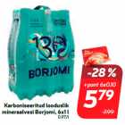 Karboniseeritud looduslik
mineraalvesi Borjomi, 6x1 l