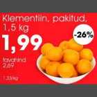 Магазин:Selver,Скидка:Клементин в упаковке, 1,5кг