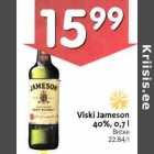 Allahindlus - Viski Jameson 40%, 0,7 l