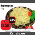 Allahindlus - Hapukapsas
1kg 