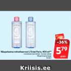 Näopuhastus mitsellaarvesi L’Oréal Paris, 400 ml**