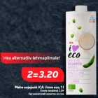 Allahindlus - Mahe sojajook ICA i love eco, 1 l