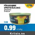 PÕHJARANNIK SPROTID ÕLIS 240 G