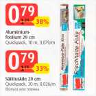 Allahindlus - Alumiinium foolium 29 cm Quickpack, 10 m; Säilituskile 29 cm Quickpack, 30 m