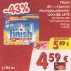 Allahindlus - Finish All-in-1 Lemon nõudepesumasinatabletid