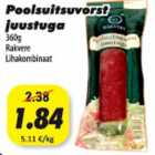 Poolsuitsuvorst juustuga 360g