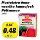 Allahindlus - Mustsõstra-õuna-vaarika kannujook Põltsamaa 200ml