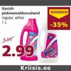 Vanish
plekieemaldusvahend
regular, white
1 L