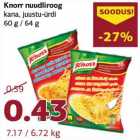 Магазин:Comarket,Скидка:Блюдо с лапшой
курицей, сыром и зеленью
Knorr 60 г / 64 г