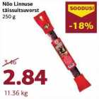 Nõo Linnuse
täissuitsuvorst
250 g