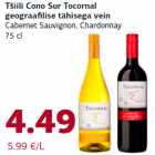 Tšiili Cono Sur Tocornal
geograafilise tähisega vein