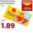 Allahindlus - Härmavili Kodune
pärmi-lehttaigen
1 kg