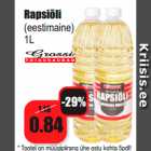 Allahindlus - Rapsiõli
(eestimaine)
1L