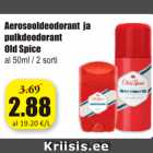 Allahindlus - Aerosooldeodorant ja pulkdeodorant Old Spice