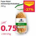 Fazer Rösti
mitmeviljaröstkukkel
260 g