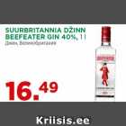 Allahindlus - Suurbritannia džinn beefeater gin 40%, 1 l