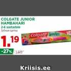 Allahindlus - COLGATE JUNIOR
HAMBAHARI
2-6 aastastele