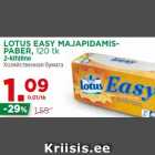 LOTUS EASY MAJAPIDAMISPABER,
120 tk
2-kihiline