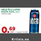 HELE ÕLU LAPIN
KULTA 4,5%, 0,5 l