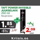 TAFT POWER INVISIBLE
JUUKSELAKK
250 ml