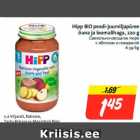 Allahindlus - Hipp BIO peedi-juurviljapüree
õuna ja loomalihaga, 220 g