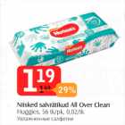 Niisked salvrätikud All Over Clean