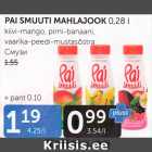 Allahindlus - PAI SMUUTI MAHLAJOOK 0,28 l