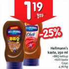 Hellmann's kaste, 250 ml •BBQ ketšup •tšilli kaste