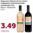 Hispaania Señorio de los Llanos
Valdepeñas kaitstud päritolunimetusega
vein