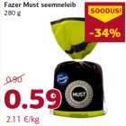 Fazer Must seemneleib
280 g