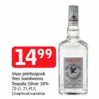 Muu piiritusjook
Tres Sombreros
Tequila Silver 38%