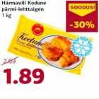 Allahindlus - Härmavili Kodune
pärmi-lehttaigen
1 kg