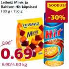 Allahindlus - Leibniz Minis ja
Bahlsen Hit küpsised