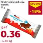 Allahindlus - Kinder piimatäidisega
biskviit
28 g