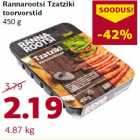 Rannarootsi Tzatziki
toorvorstid
450 g