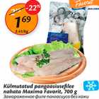 Магазин:Maxima,Скидка:Замороженное филе пангасиуса без кожи