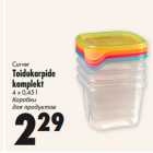Curver
Toidukarpide
komplekt
4 x 0,45 l 