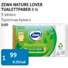 Allahindlus - ZEWA NATURE LOVER TUALETTPABER 8 tk